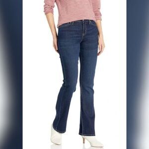 Signature by Levi Strauss Mid‑Rise Bootcut Jeans - Size 18 Short, Dark Wash